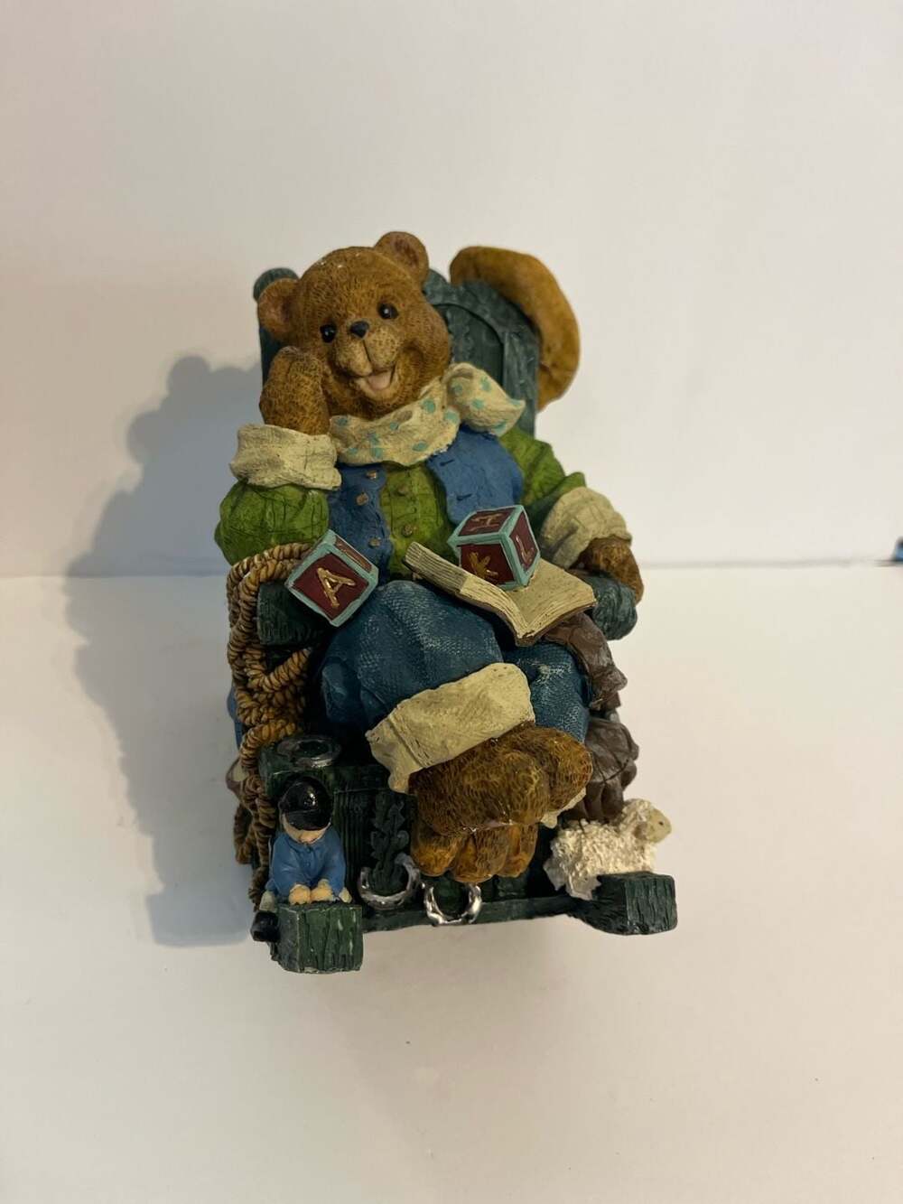 Boyds Bears & Friends The Bearstone Collection BarnabyThe Scholar Figurine #2224